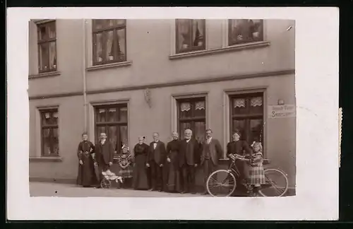 Foto-AK Neumünster, Baugeschäft Heinrich Tietje 1910