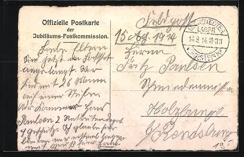 AK Itzehoe, Festpostkarte zur 1100-Jahrfeier der Stadt