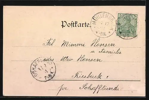 AK Gr. Solt, Müller`s Gasthof, Ortspartie