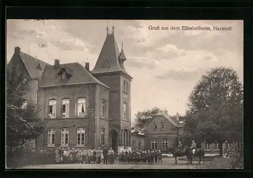 AK Havetoft, Elisabetheim mit Kindern