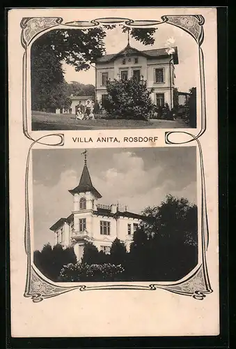 AK Rosdorf, Ansichten der Villa Anita