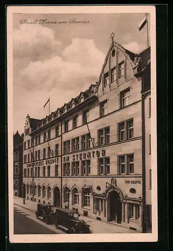 AK Nürnberg, Sterntor-Hospiz, Tafelhofstrasse 8-14