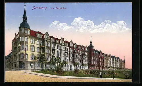 AK Flensburg, Strasse am Burgfried