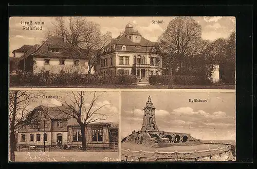 AK Rathsfeld, Schloss, Gasthaus, Kyffhäuser