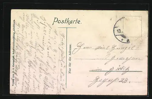 AK Altdöbern, Gräfliches Schloss mit Vorgarten