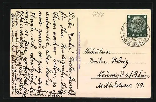 AK Breisach /Rh., Teilansicht, Gasthaus zur Stadt Freiburg