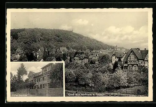 AK Hofheim /Ts., Teilansicht und Erholungsheim Villa Sanitas