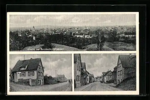 AK Griedel bei Butzbach, Strassenpartie, M. Menges Gemischtwaren