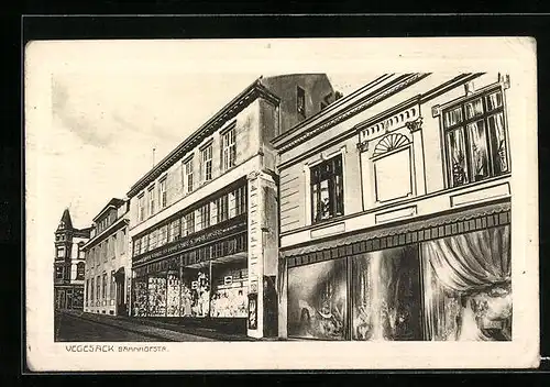 AK Vegesack, Geschäfte in der Bahnhofstr.