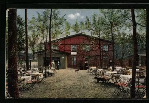 AK Grunewald, Waldschänke Hundekehle, Inh.: Gottlieb Kossak