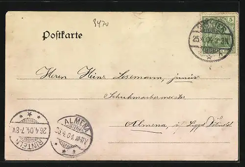 AK Höxter, Kaserne III der 3. Compagnie mit Strassenpartie