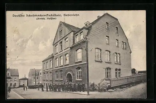 AK Siebenlehn, Deutsche Schuhmacher-Fachschule mit Lehrlingen