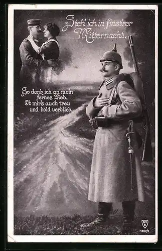 AK Steh` ich in finst`rer Mitternacht, Soldatenliebe