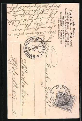 Präge-AK Ob ich dich liebe frage die Sterne