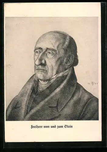 Künstler-AK Portrait von Freiherr vom und zum Stein, Befreiungskriege