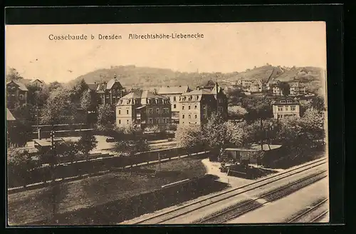 AK Cossebaude b. Dresden, Albrechtshöhe-Liebenecke