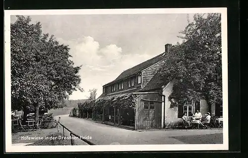 AK Hofewiese in der Dresdner Heide, Blick auf Gasthaus