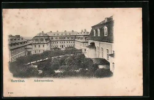 AK Herrnhut, Blick auf Schwesternhaus