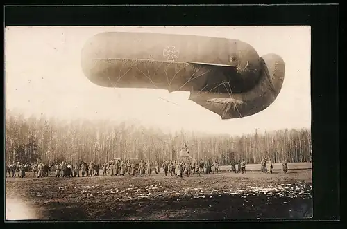 Foto-AK Fertigmachen eines Sperrballons