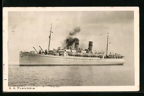 AK Passagierschiff SS Flandria, Koninklijke Hollandsche Lloyd