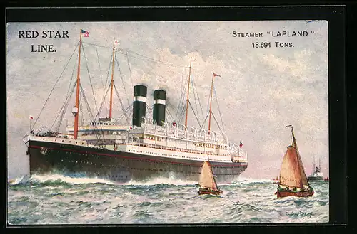 AK Steamer Lapland, Red Star Line