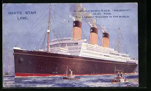 AK Quadruple-Screw RMS Majestic, White Star Line