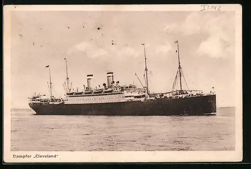 AK Dampfer Cleveland der Hamburg-Amerika Linie