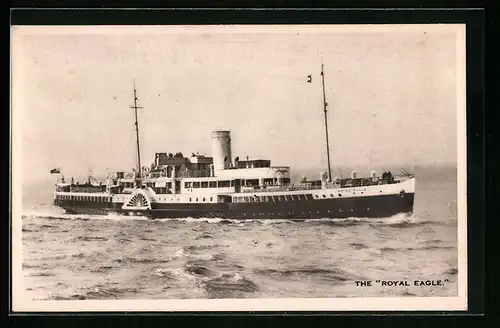 AK Passagierschiff Royal Eagle auf hoher See