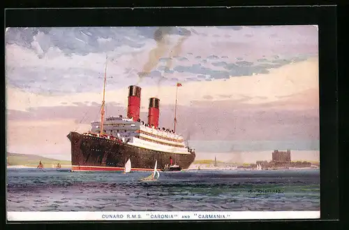 AK Passagierschiff RMS Caronia und Carmania, Cunard Line