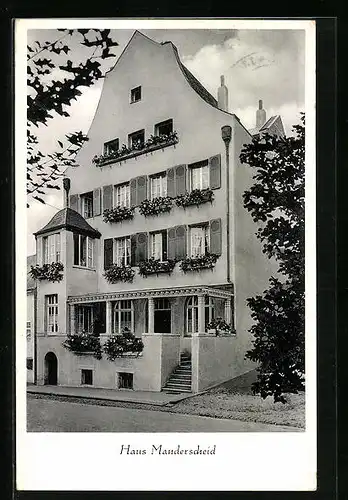 AK Mönchen-Gladbach, Ansicht vom Haus Manderscheid