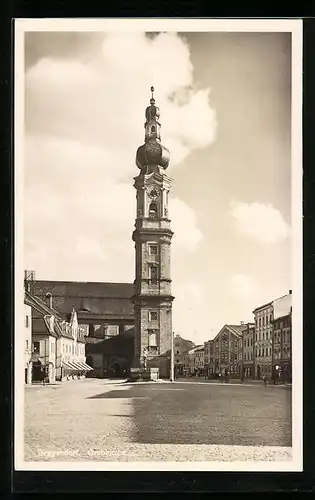 AK Deggendorf, Grabkirche, Brunnen