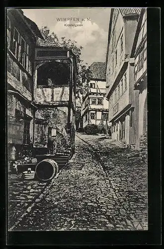AK Wimpfen a. N., Ansicht der Klostergasse