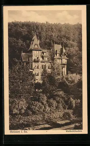 AK Meissen i. Sa., Hotel Waldschlösschen