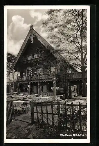 AK Berlin-Wannsee, Restaurant Blockhaus Nikolskoe