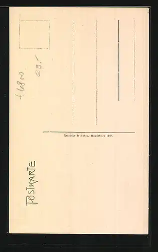 AK Saalfeld, Marktpartie mit Stadtkirche