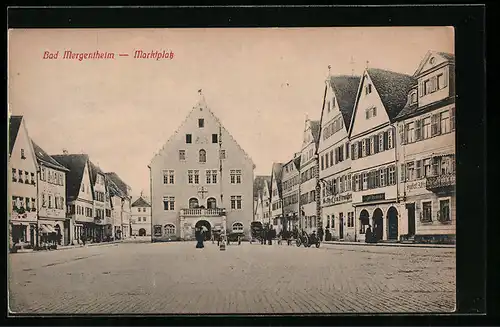 AK Bad Mergentheim, Der Marktplatz