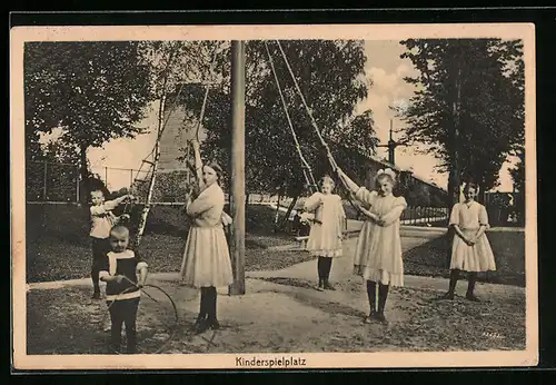 AK Bad Rothenfelde, Kinderspielplatz mit Kindern