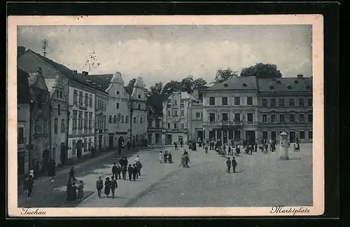 AK Tachau, Partie am Marktplatz