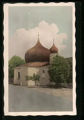 AK Zelezná Ruda, Blick zur Kirche