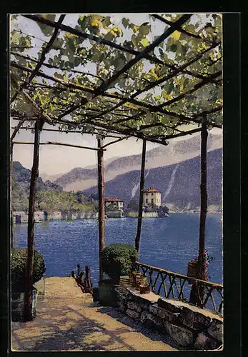 Künstler-AK Photochromie Nr. 3343: Blick auf See mit Bergen