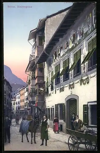 AK Bozen, Strassenpartie in der Bindergasse