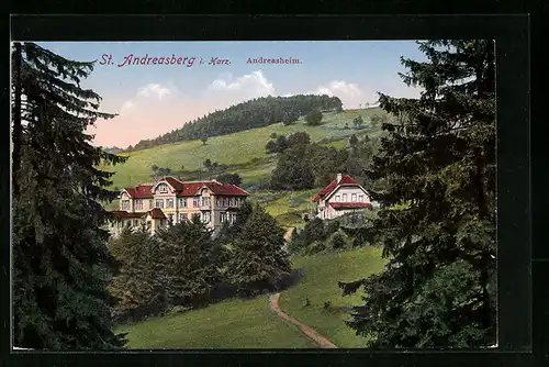 AK St. Andreasberg i. Harz, Andreasheim im Grünen