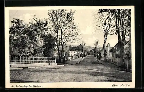 AK St. Andreasberg /Harz, Strasse der SA