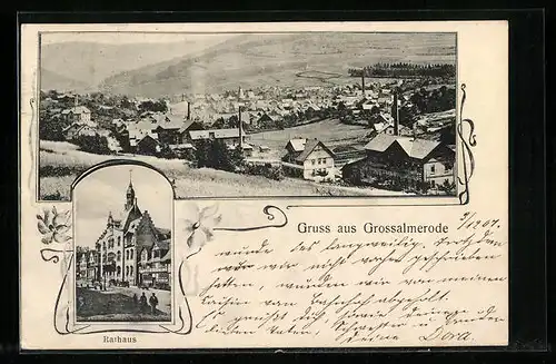 AK Grossalmerode, Gesamtansicht und Rathaus