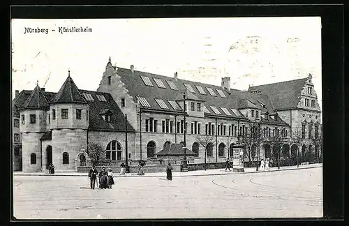 AK Nürnberg, Blick auf Künstlerheim