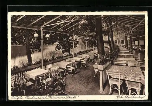 AK Berlin-Zehlendorf, Kaffee-Restaurant Krumme Lanke, Inh. Willi Brumm