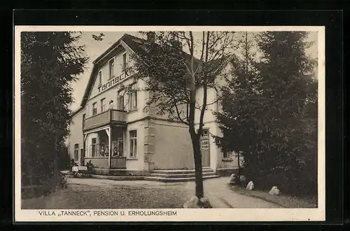 AK Kleckerwald, Villa Tanneck, Pension u. Erholungsheim