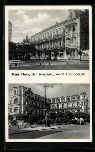 AK Bad Neuenahr, Haus Flora und Strasse