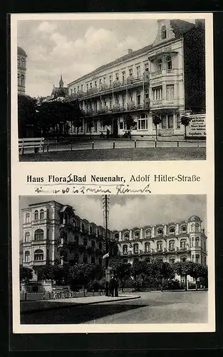 AK Bad Neuenahr, Haus Flora und Strasse