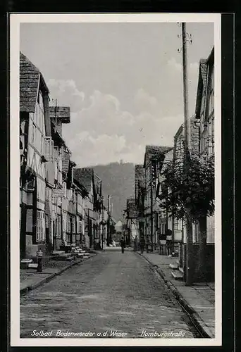 AK Bodenwerder a. d. Weser, Partie in der Homburgstrasse